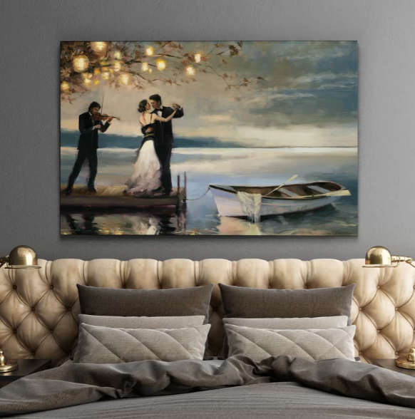 'Twilight Romance' Oil Painting Print