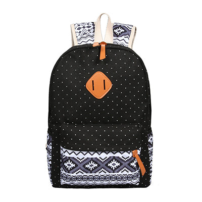 Cute Lightweight Canvas Printing Backpack