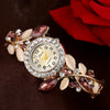 Dress Clock Colorful Crystal Watch