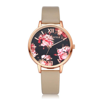 Casual Fashion Leather Strap Watch