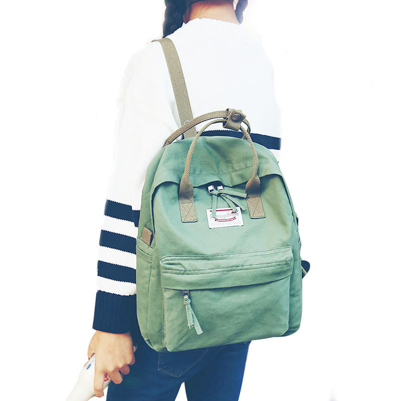 Casual Vintage Cotton Fabric Backpack