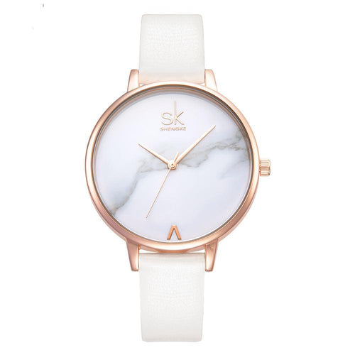Thin Casual Strap Marble Watch