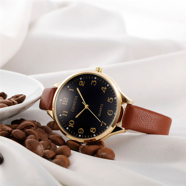 Elegant High Quality Geneva Quartz Watch