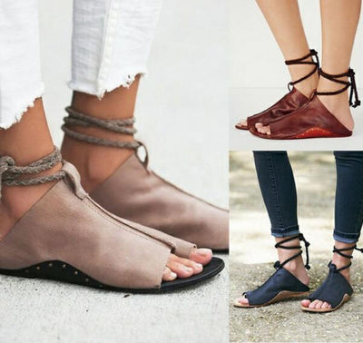 Casual Ankle Strap Flats Sandals