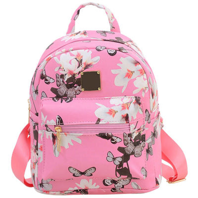Floral Wind Printing Student Backpack