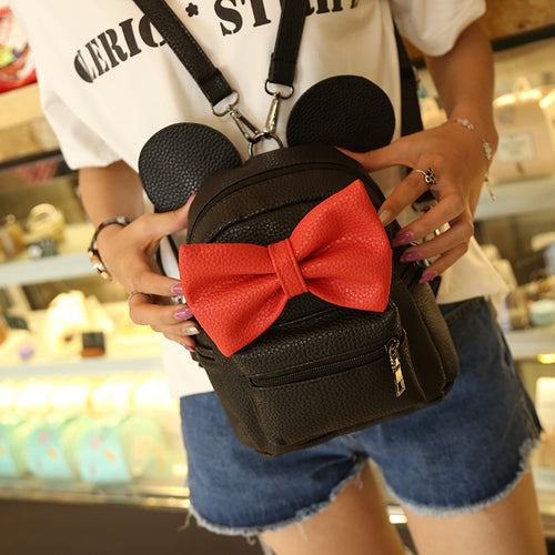Mickey Lady Mini Leather Shoulder Bag