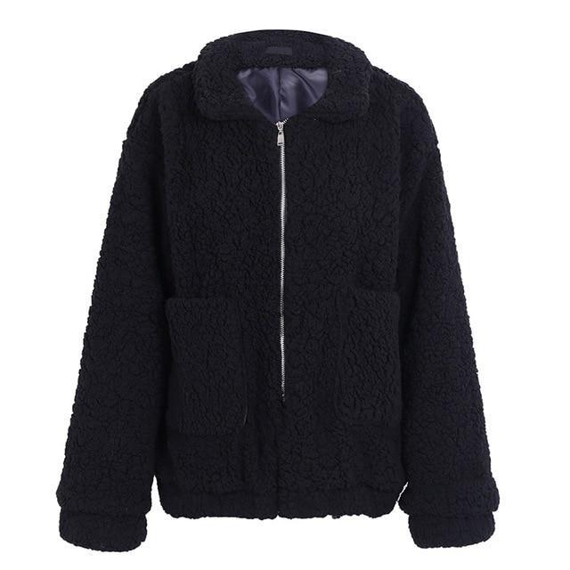Winter black warm  jacket